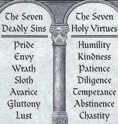 virtues sins deadly virtue prayers devotional coffrets lords hebrew newelhome prestige dianna catolica hymns